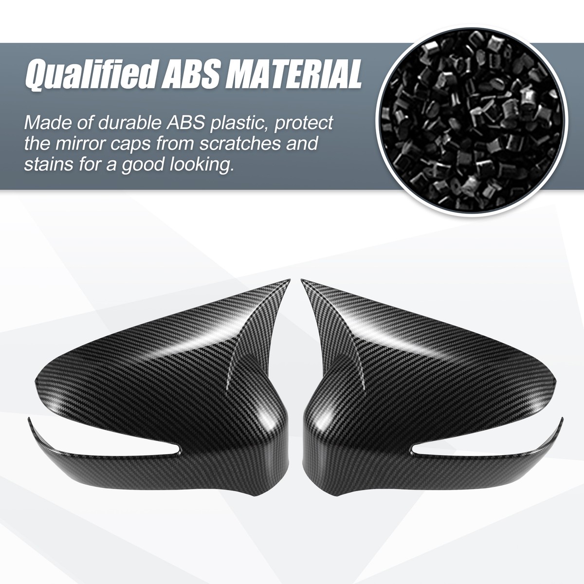 RHD Real Dry Carbon Fiber Car Rearview Mirror Cap Cover Trim Accessories For Mercedes C W205 E - Foto 11