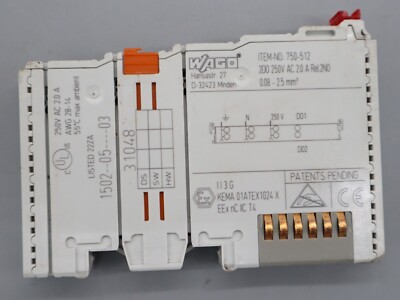 Wago 750-512 2 Kanal Relaisausgan1 PCS PLC module in good condition A6-3