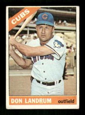 1966 Topps Baseball 43 Don Landrum w/ button GD to GVG BXCP40