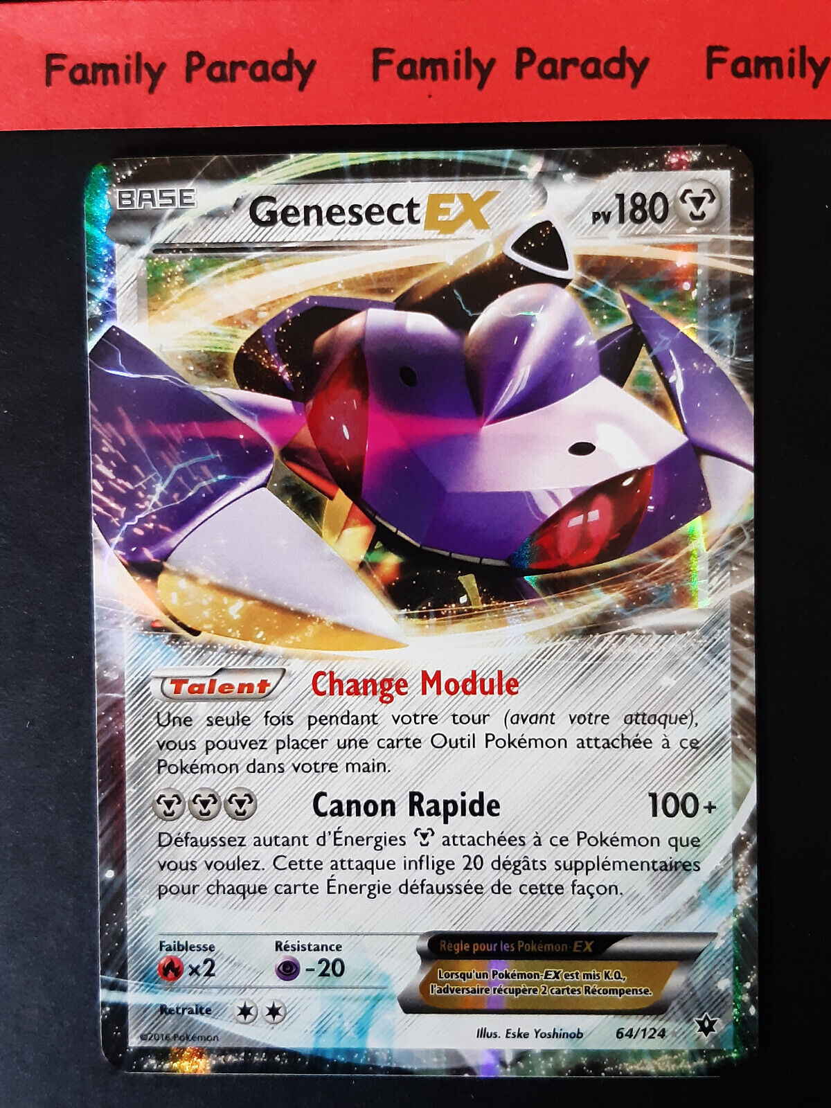 Genesect Ex 64/124 XY Impact Of Destinies Pokemon Card Ultra Rare New French