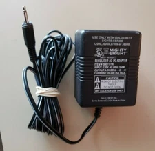 Mighty Bright Regulated AC Adapter Item:  38011-TR 4.8V DC 300mA Power Supply 