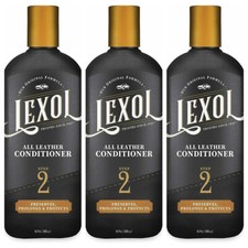 Lot of 3 Lexol Leather Step 2 Conditioner 16.9 oz liquid- Original Conditioning