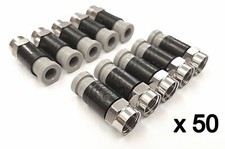 F Compression Connectors Snap Seal wf65 ct63 shotgun cables CMX65 x 50 (Crimp)