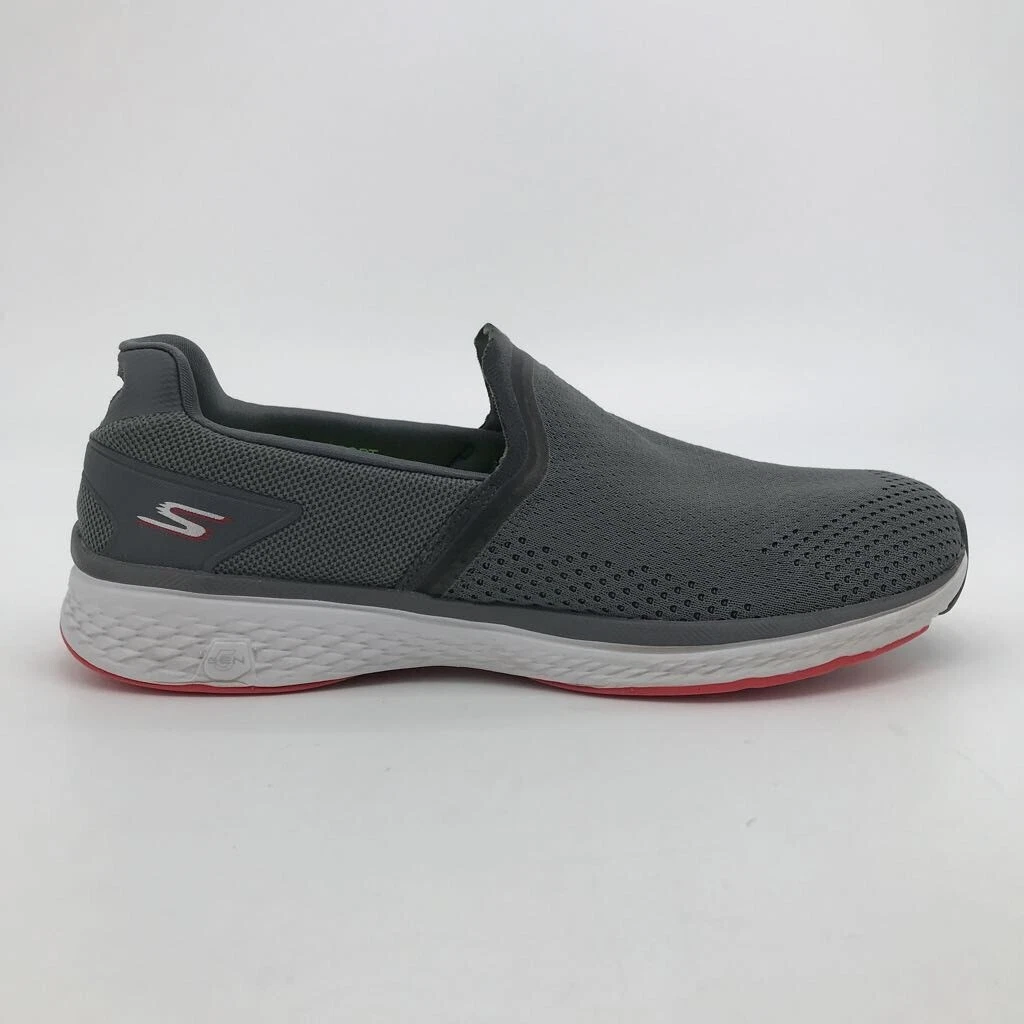 Skechers Mens Gowalk 4 Sneakers Solid Gray Walking Low Top Slip On Comfort 9.5M