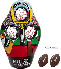 Franklin Sports Kids Football Target Toss Game - Inflatable Football Throwing Ta