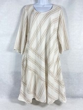 Soft Surroundings Dress Women s 1X Beige Shif...