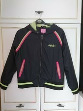 Y2k/oo's Henleys Pink Label Black Nylon Hooded Mesh Lined Womens Jacket Size 3