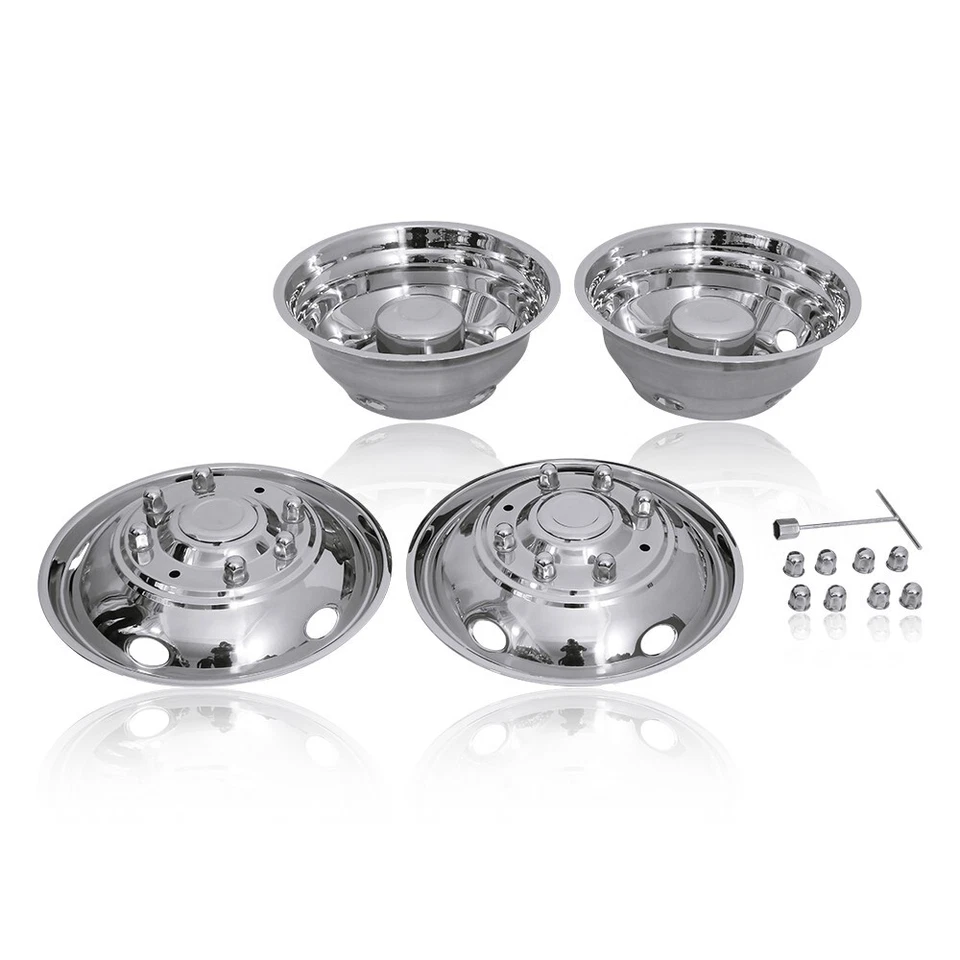 Обод симулятора двойных колес из нержавеющей стали 19,5 дюйма для Ford F450/F550 2003-2004 годов выпуска - Изображение 2 из 4