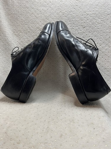 Allen Edmonds Men’s Size 11E Park Avenue Cap Toe Oxfords Black Dress Shoes - Picture 4 of 11