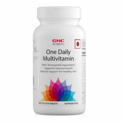 GNC Women's One Daily Multivitamin Supports Immune Health and Healthy Skin 60tab