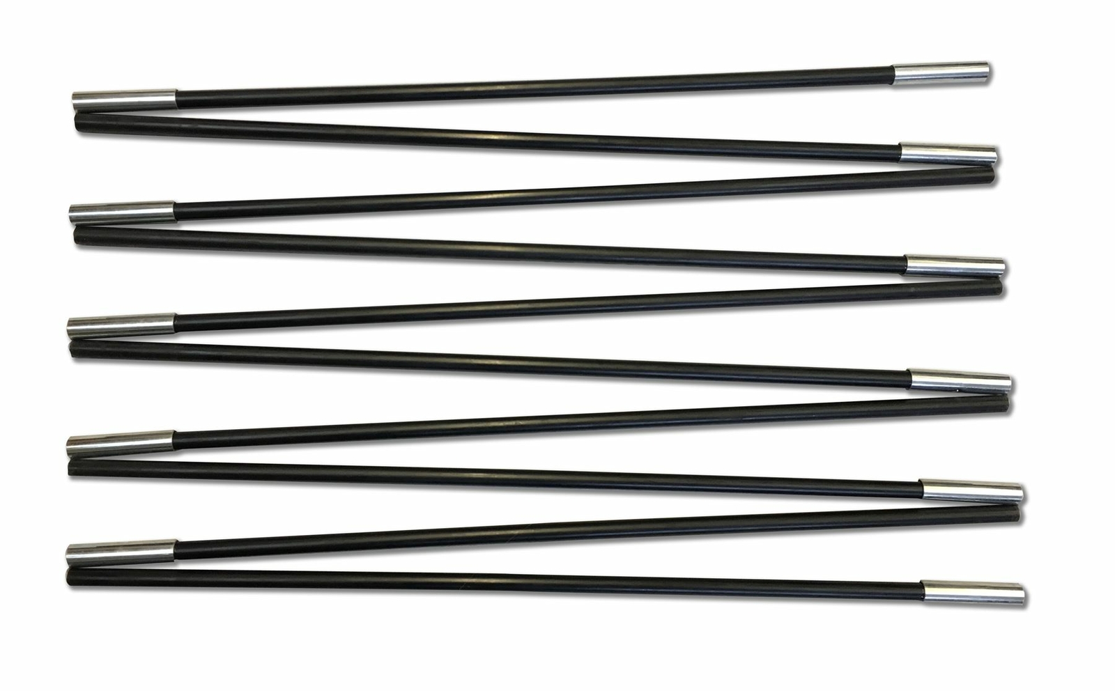 Gelert Atlantis 5 Individual Black Coded Fibreglass Tent Pole Run 2011 Onwards