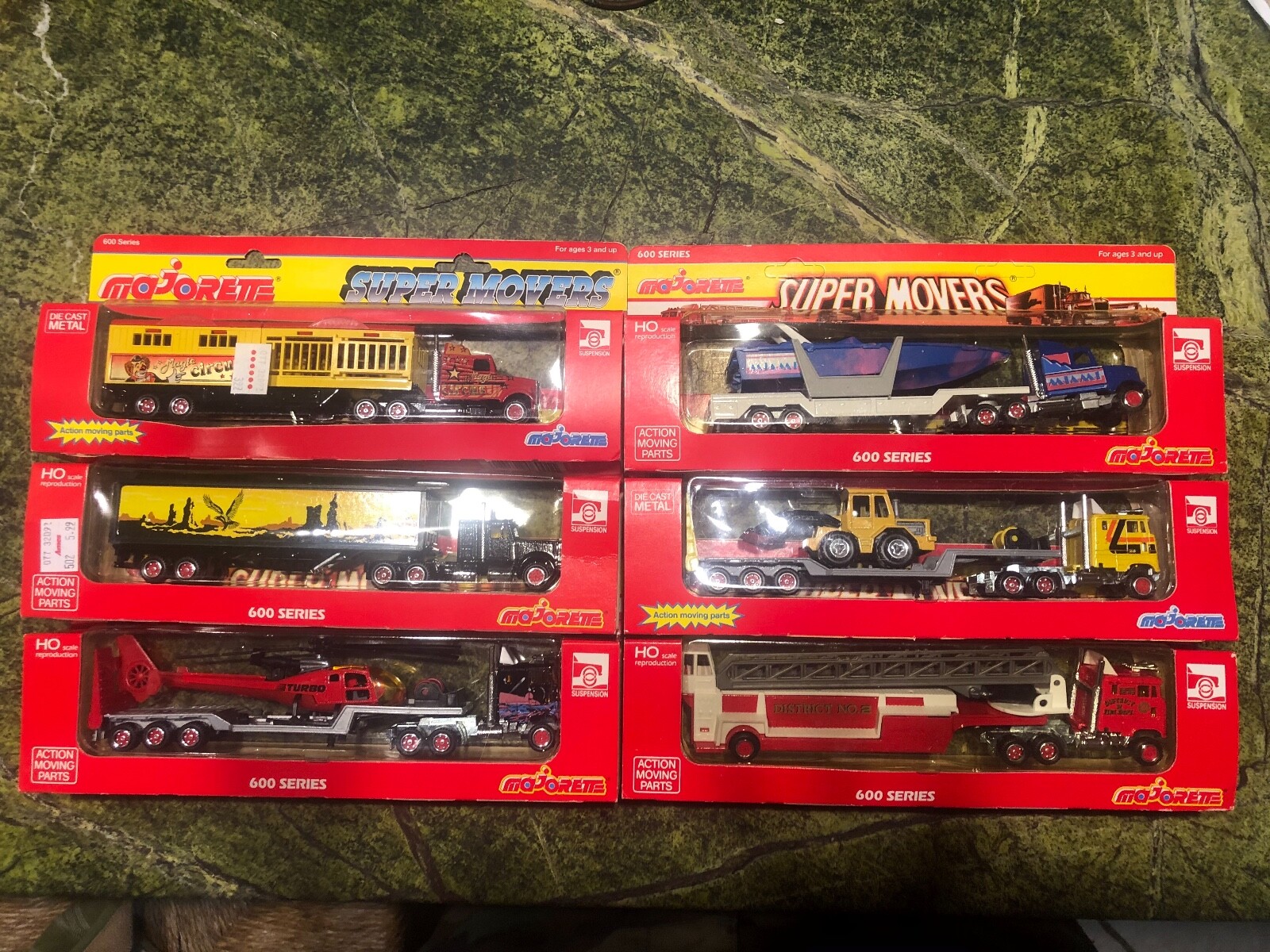 Majorette Super Movers lot of 6 made in France 600 series HO scale rare 0001 Majorette Super Movers lot of 6 made in France 600 series HO scale rare 0001