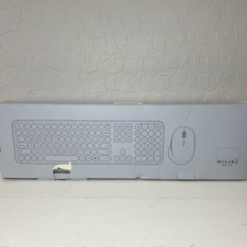 Wireless Keyboard and Mouse Grey . Mat Included