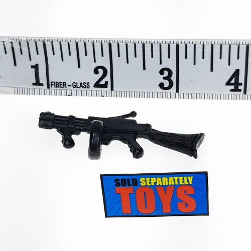 Vtg Dick Tracy Flattop & Pruneface TOMMY GUN Playmates machine weapon accessory - Afbeelding 2 van 6