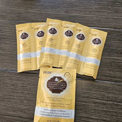 Hask Coconut Milk & Organic Honey 4 Pc  Set Travel Size Shampoo & Conditioner