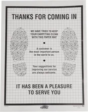 500x Car Floor Mats Plastic Coated Disposable Paper Protective Dealer Garage