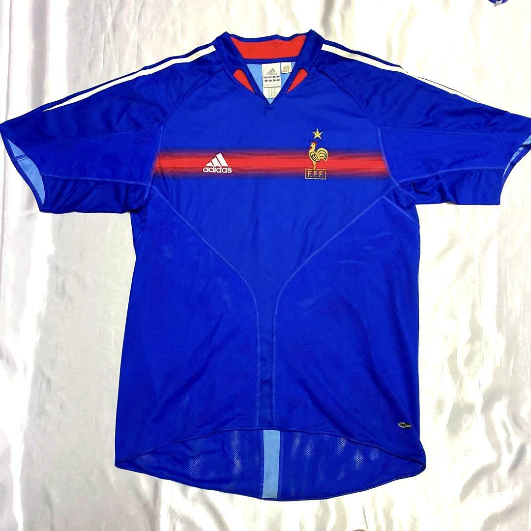 2004-2005 France FFF Jersey Shirt Maillot Home UEFA EURO Adidas