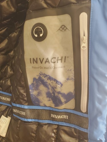 INVACHI Men's Waterproof Ski Jacket Hooded, Size M, Brand New, Light Blue - Picture 4 of 9