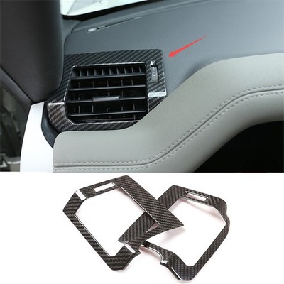 Real Carbon Fiber Dashboard Side Air Vent Outlet Cover Trim For Defender 20-24