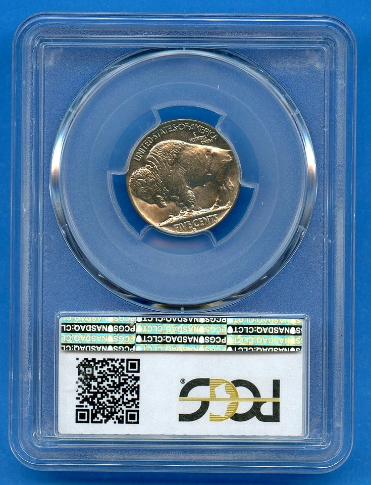 1937 D PCGS MS64 Buffalo Nickel 5c US Mint 1937-D MS-64 - Image 2 of 3