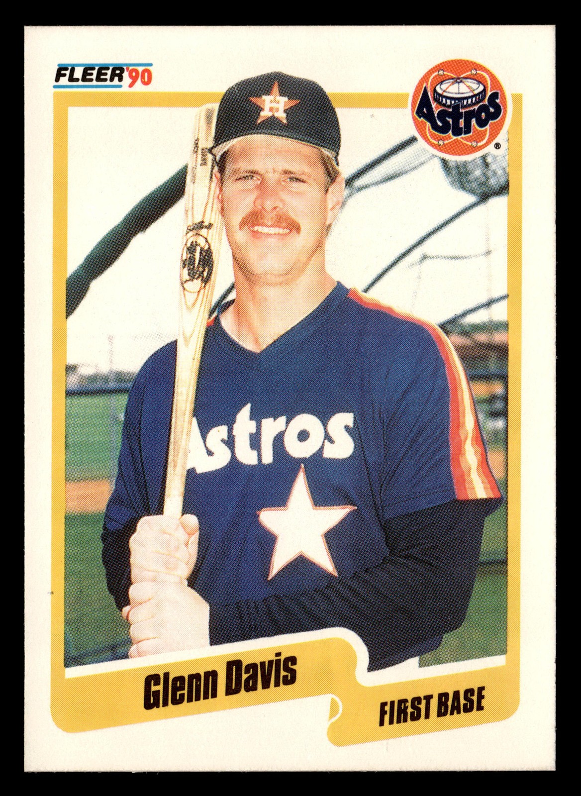 Glenn Davis 1990 Fleer #228 Houston Astros *078