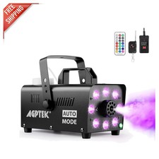 High-Powered Fog Machine with 13 Colorful LED Effects  Wireless Remote Control