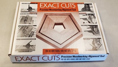 Exact Cuts Precision Woodworking Angle Alignment Tool.  Radial Arm & Table Saws
