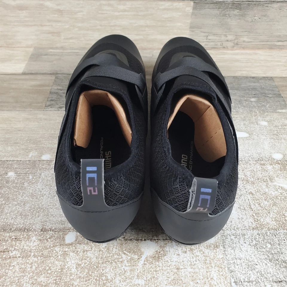 Shimano SH-IC200 Mens Cycling Shoes Sz 10.5 Black Indoor Bike 4 Bolt Sneakers - Image 3 of 4
