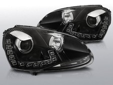 LPVWM6 Fari Fanali Anteriori Golf 5 04-08 a led Dayline DRL nero TuningShop-TT