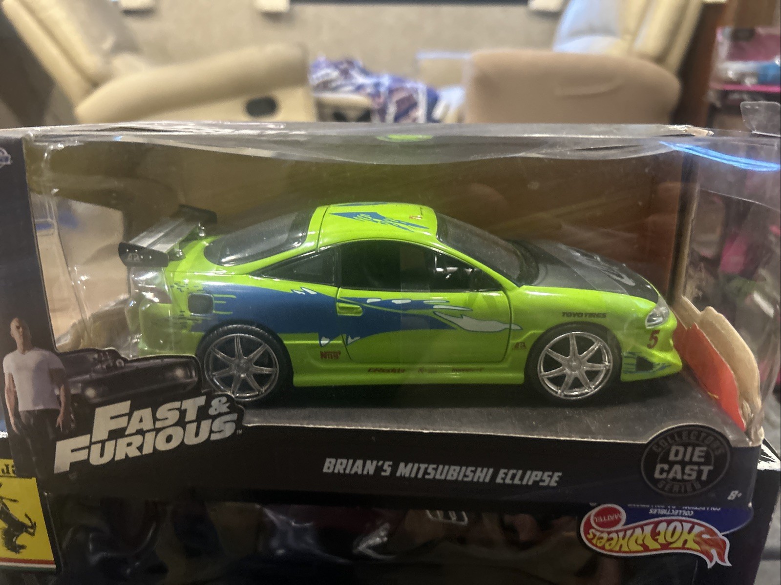 Jada Toys 1:24 Fast & Furious Vhtf Brians Mitsubishi Eclipse