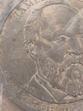 Presidential dollar US Coin James Garfield Pos A-Die Chips abound! EyeDie!(?)