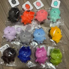 Nagano Characters Colored Bear Mascot Plush Key chain 12 types Complete Set NEW
