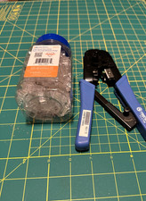 100 pack Cat 6 RJ45 Connectors w/ Crimp Tool