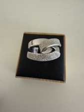 18k White gold Crossover Ring