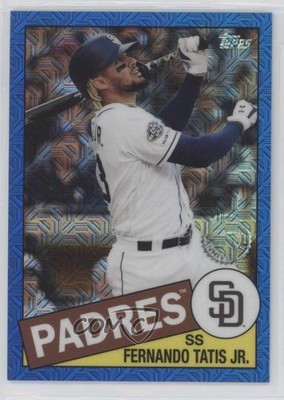 2020 Topps Silver Pack 1985 Chrome Baseball Blue 109/150 Fernando Tatis Jr 03ty