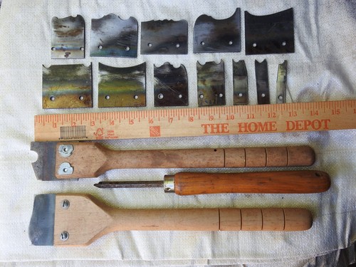 Lot of 16-Wood Profile Carving Molding Knives. Hand Planer/ Molder/Scraper/Lathe