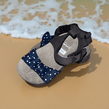 Carters Baby Polka Dot Bow Sandals Size 0-3 Months