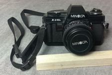 Minolta Model X-370s 35mm SLR Camera with MD 50mm 1:1.7 Lens - Untested