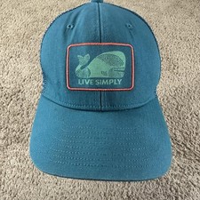 Patagonia Hat Cap Snap Back Blue Trucker Mesh Patch Live Siimply Whale Youth