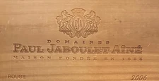 Paul Jaboulet Aine 2006 Wine Wooden Box French Vintage Crate Rare Home Decor