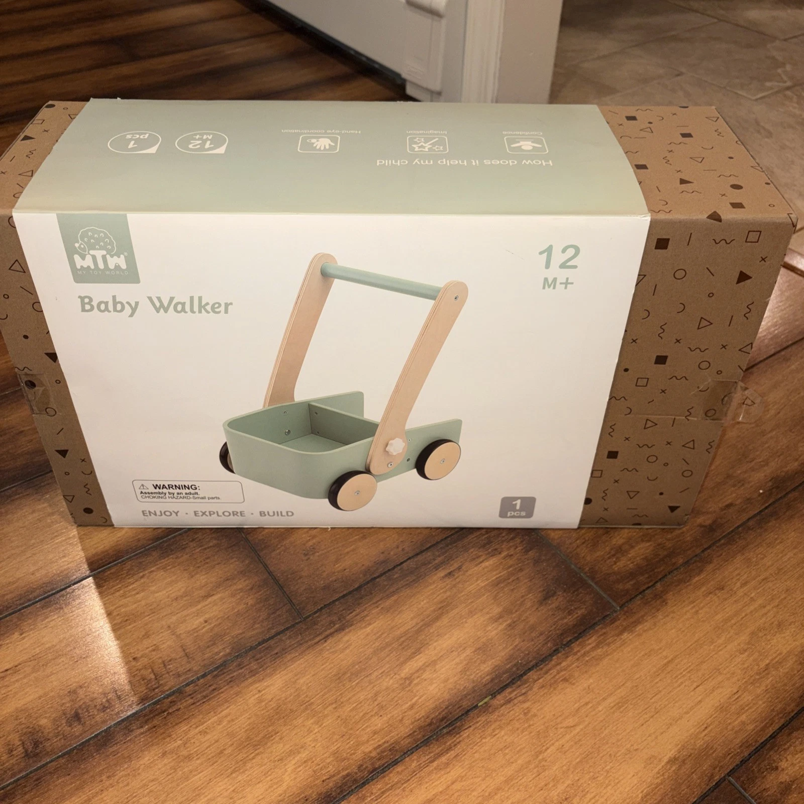 Montessori Baby Walker - Sage Green My Toy Walker
Opens in a new window or tab