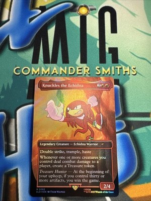 knuckles mtg card #mtg #sonicthehedgehog #knuckles create a Treasure token Building a knuckles commander deck..