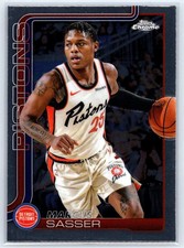2025-26 Topps Chrome #35 Marcus Sasser - Detroit Pistons