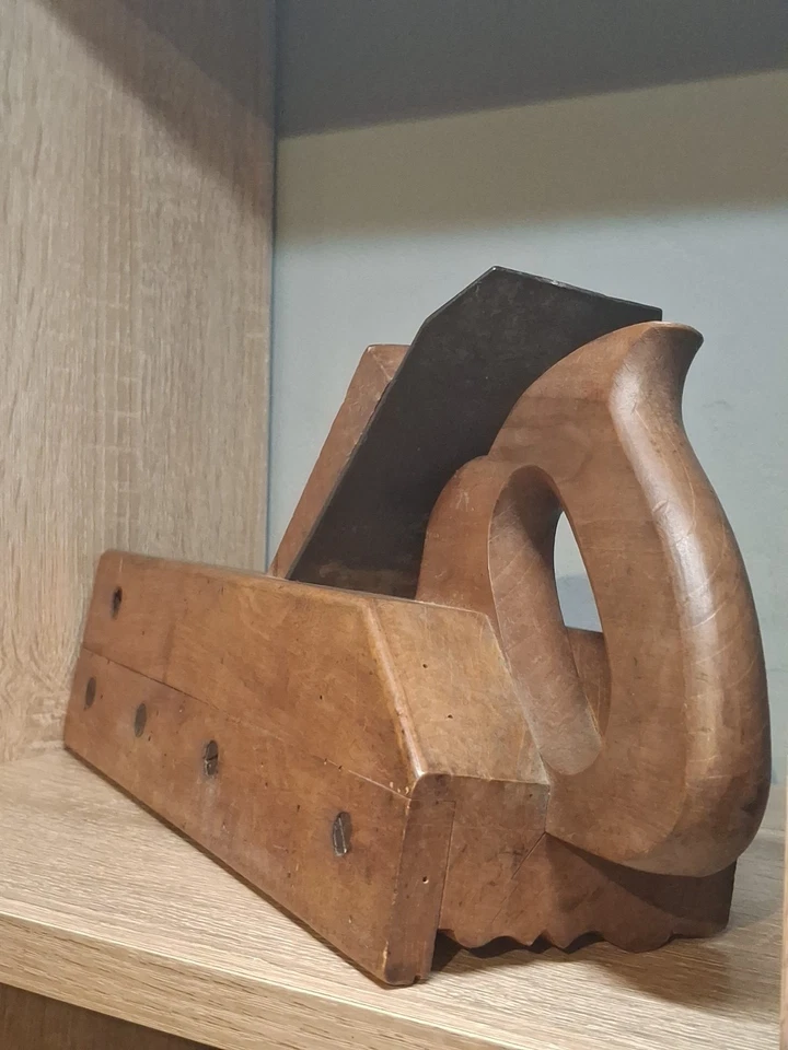 MAGNIFIQUE RABOT BOUVET A MOULURE OUTILS ANCIENS CADEAU DE NOEL 1850 - Photo 4/4