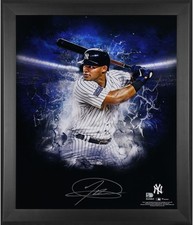 Jasson Dominguez New York Yankees Framed Autographed 20 x 24 In Focus Photograph