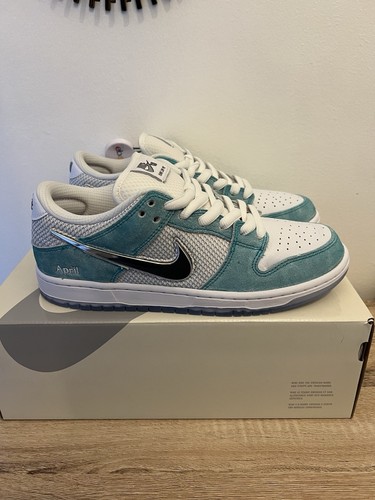Nike SB Dunk Low x April Skateboards Turbo Green UK7 US8 EU41 - Picture 3 of 11