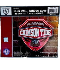 UofA Bama Neon Shield Wall/Window Lamp NIB Great Gift