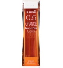 uni Nano Dia Mechanical Pencil Color Lead 0.5mm Orange, 20pcs, U05202NDC.4