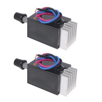 2 Pieces 12V-24V 10A Motor Speed Governor Switch for Ventilation Fan Motor