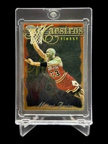 1996/97 Topps Finest MICHAEL JORDAN “MAESTROS” SSP INSERT CHROME #127🔥RARE🔥